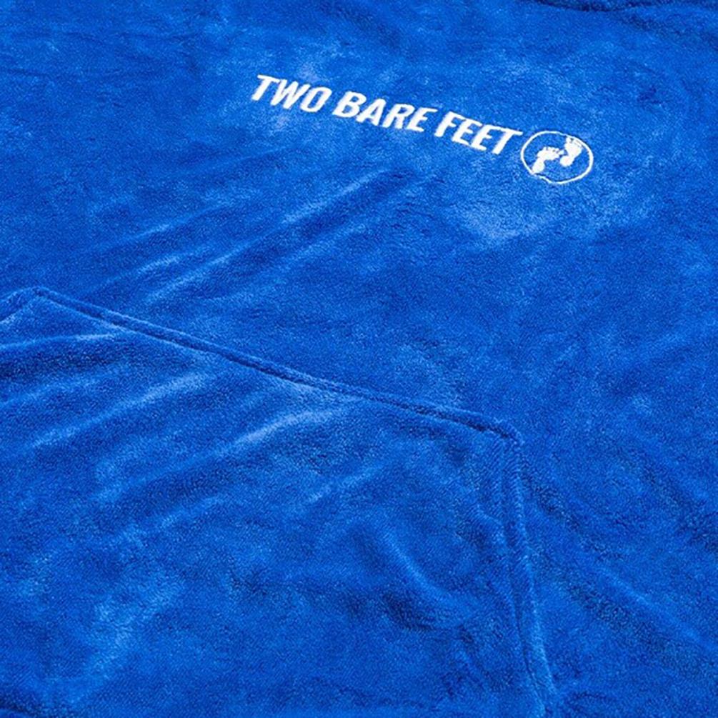 Two Bare Feet Towelling Changing Robe - Blue Extra Image 2